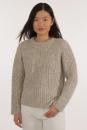 Pullover, Sweater Iris Grau/Grege von Les Racines du Ciel,  Alpakawolle